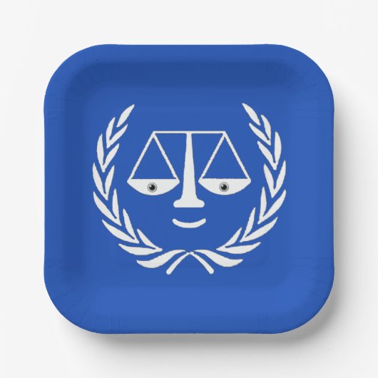 弁護士法学校卒業紙プレート ペーパープレート (正面)