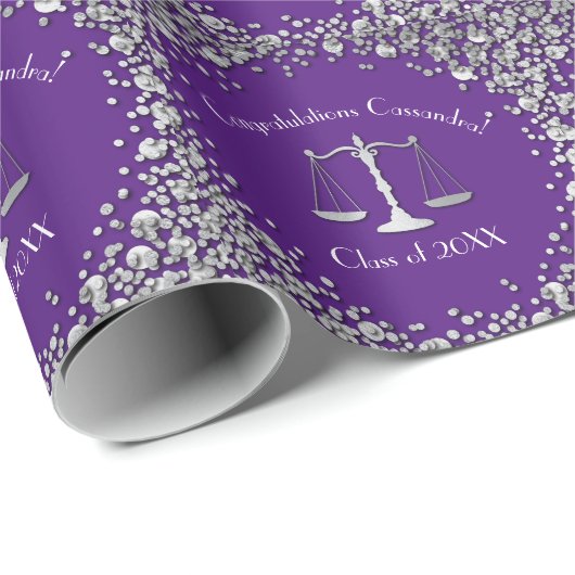 弁護士法学校紫銀卒業党 ラッピングペーパー (ロールコーナー)