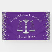 弁護士法学校紫銀卒業党 横断幕 (横)