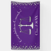 弁護士法学校紫銀卒業党 横断幕 (縦)