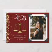 弁護士法学校金ゴールド卒業発表 招待状 (正面)