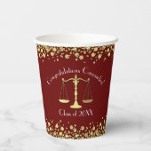 弁護士法学院マルーン金ゴールド卒業党 紙コップ (裏面)