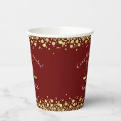 弁護士法学院マルーン金ゴールド卒業党 紙コップ (左)