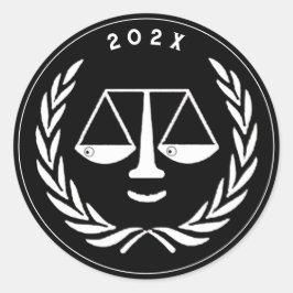 弁護士法学院卒業生マルーン教室 ラウンドシール