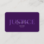 弁護士法律事務所ジャスティスエレガントパープルモダン 名刺 (正面)