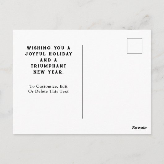 弁護士法律事務所ホリデー挨拶はがき ポストカード (裏面)