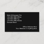 弁護士法律事務所ロゴ名刺 名刺 (裏面)