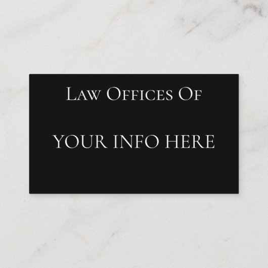 弁護士法律事務所 名刺 (裏面)