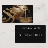 弁護士法律事務所 名刺 (正面/裏面)