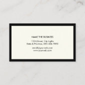 弁護士法律弁護士黒スケールプロフェッショナル 名刺 (裏面)