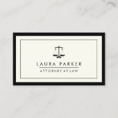弁護士法律弁護士黒スケールプロフェッショナル 名刺 (正面)