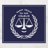 弁護士法科卒業2025 スパークリングワインラベル (シングルラベル)