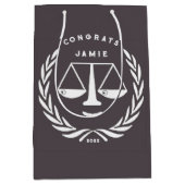 弁護士法科卒業 ミディアムペーパーバッグ (正面)