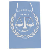 弁護士法科卒業 ミディアムペーパーバッグ (正面)