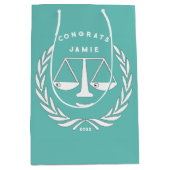 弁護士法科卒業 ミディアムペーパーバッグ (正面)