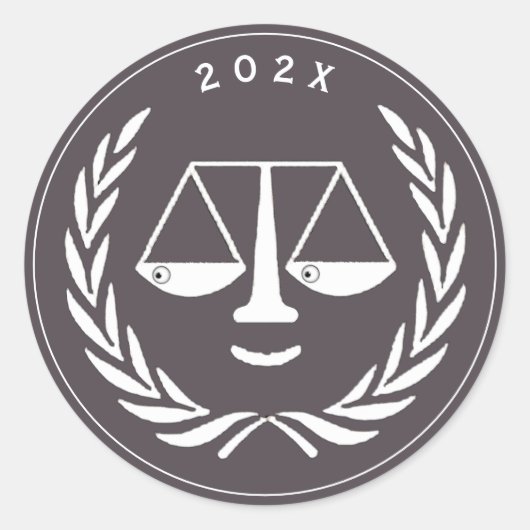 弁護士法科卒業 ラウンドシール (正面)