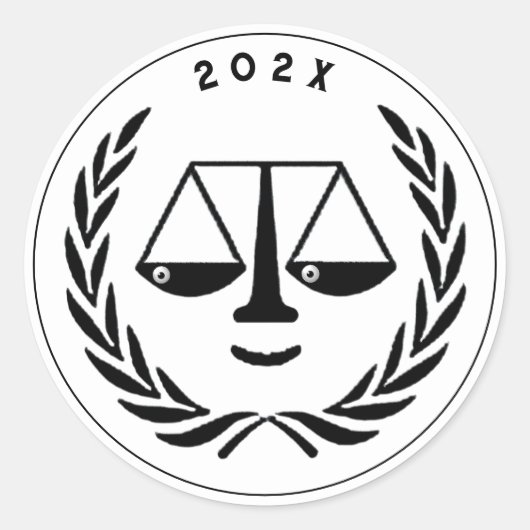 弁護士法科卒業 ラウンドシール (正面)