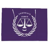 弁護士法科卒業 ラージペーパーバッグ (裏面)