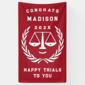 弁護士法科卒業 横断幕 (縦)