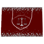 弁護士法科大学院マルーン・シルバー卒業パーティー ラージペーパーバッグ (正面)