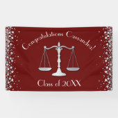 弁護士法科大学院マルーン・シルバー卒業パーティー 横断幕 (横)