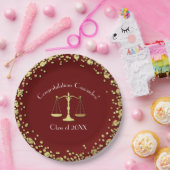 弁護士法科大学院金ゴールド卒業会 ペーパープレート (パーティー)