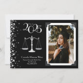 弁護士法科銀卒業式黒番 招待状 (正面)