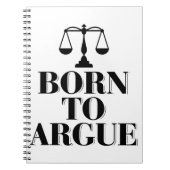 弁護士法 |弁護士ジャッジ勉強ギフトアイディア ノートブック (正面)