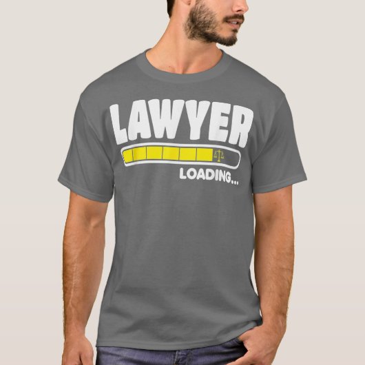 弁護士準備中 弁護士ローディング 面白い法律 Tシャツ (正面)