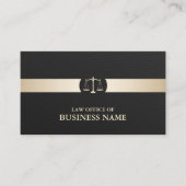 弁護士炭素繊維金ゴールドストライプモダン 名刺 (正面)