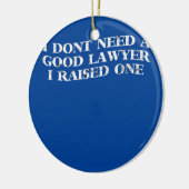 弁護士父母父おもしろいの日 セラミックオーナメント (左)