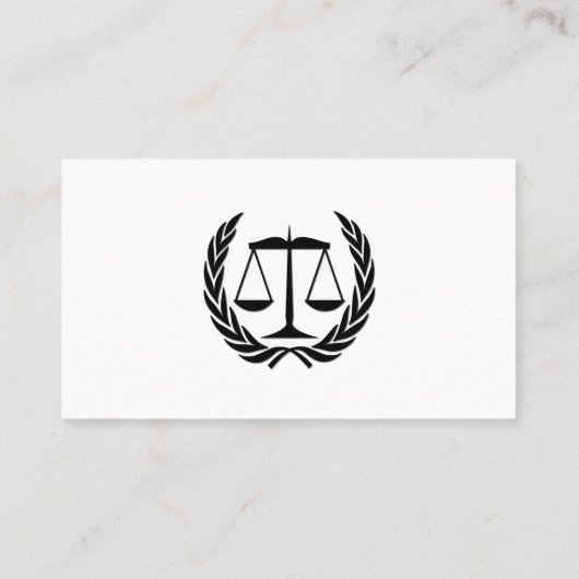 弁護士白 名刺 (裏面)