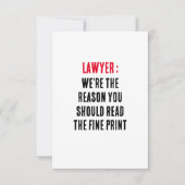 弁護士私たちはあなたのp読が必要な素晴らし理由 サンキューカード (正面)