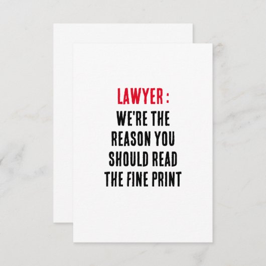 弁護士私たちはあなたのp読が必要な素晴らし理由 サンキューカード (正面/裏面)