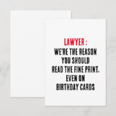 弁護士私たちはあなたのp読が必要な素晴らし理由 サンキューカード (正面/裏面)
