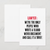 弁護士私たちは1万人書の人々だ サンキューカード (正面/裏面)