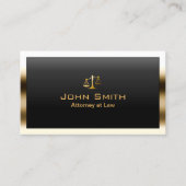 弁護士縁ど金ゴールドプロフェッショナルモダン 名刺 (正面)