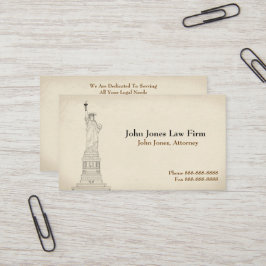 弁護士自由の女神ビジネスカード 名刺