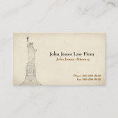 弁護士自由の女神ビジネスカード 名刺 (正面)