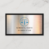 弁護士規模のジャスティス・ゴールデン・弁護士 名刺 (正面)