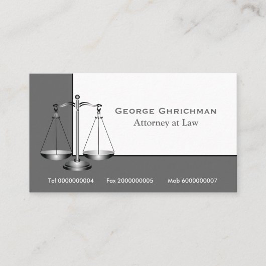 弁護士規模 名刺 (正面)