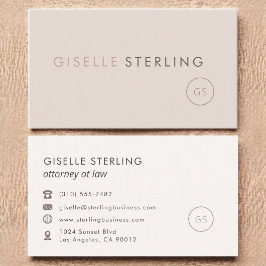 弁護士赤面ピンクミニマリストラグジュアリー 名刺