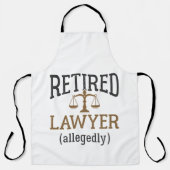弁護士退職したによる弁護士退職 エプロン (正面)
