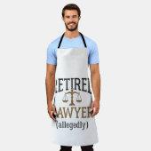 弁護士退職したによる弁護士退職 エプロン (着用した状態)