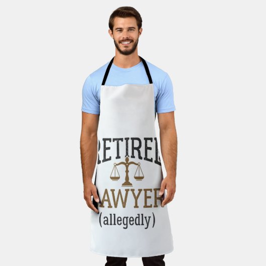 弁護士退職したによる弁護士退職 エプロン (着用した状態)