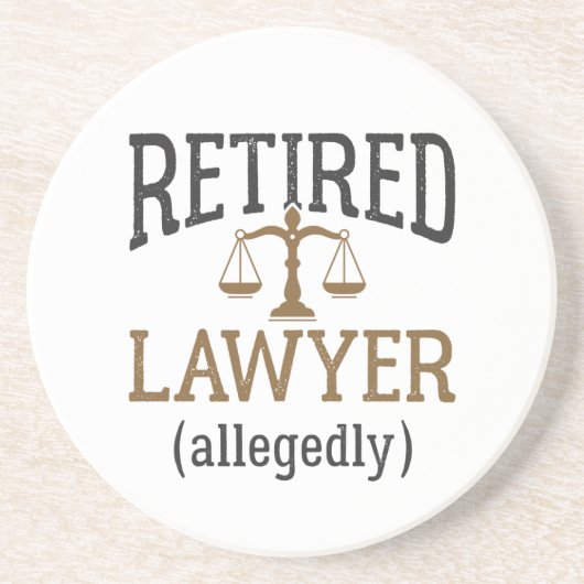 弁護士退職したによる弁護士退職 コースター (正面)