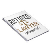 弁護士退職したによる弁護士退職 ノートブック (右側)