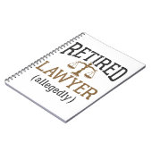 弁護士退職したによる弁護士退職 ノートブック (左側)