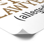 弁護士退職したによる弁護士退職 ポスター (角)