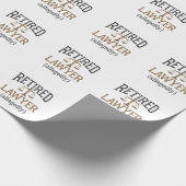 弁護士退職したによる弁護士退職 ラッピングペーパー (角)